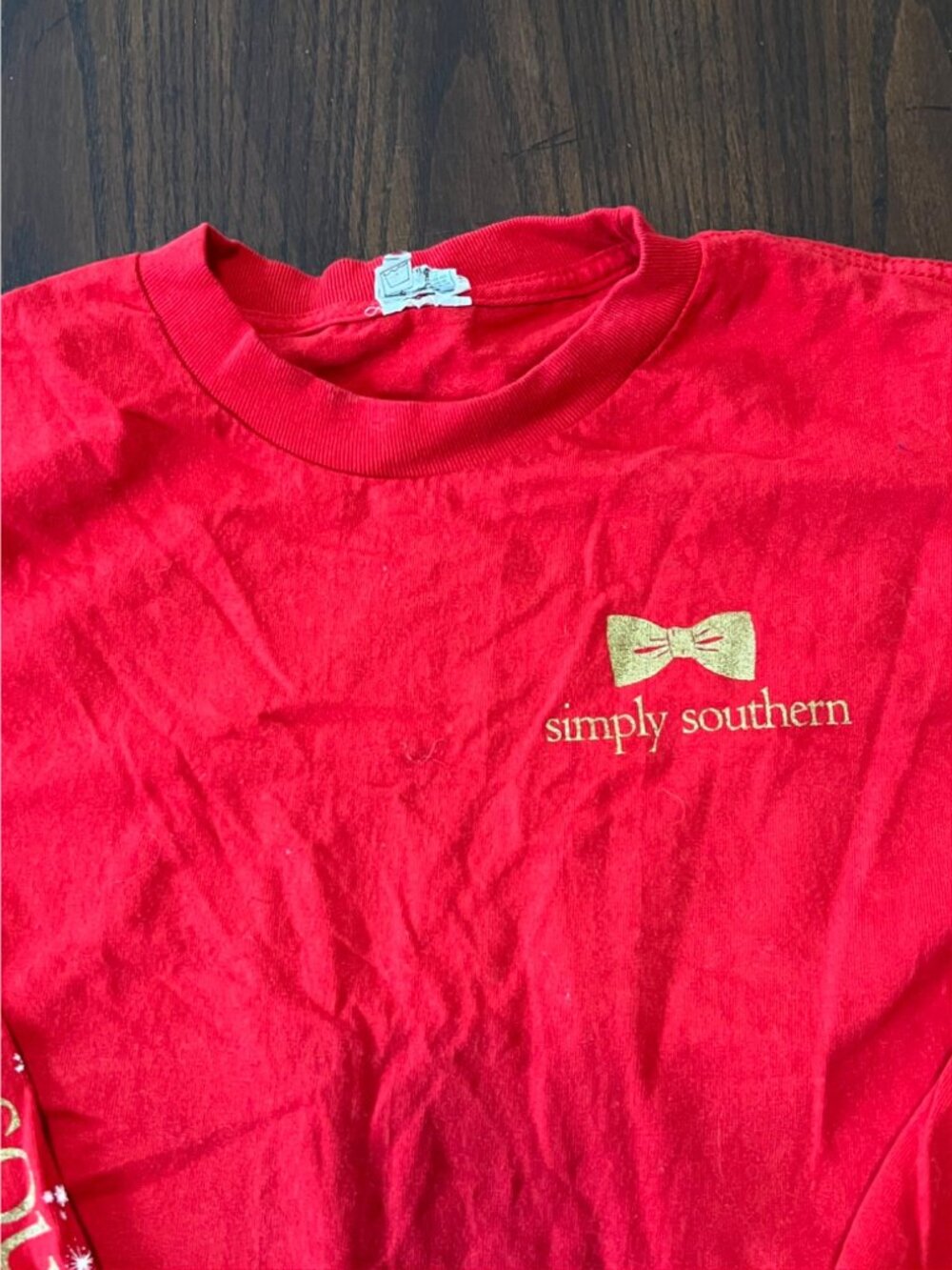 Simply Southern Tis The Season To Be Preppy Christmas T-shirt Small Holiday Gift - Picture 5 of 7